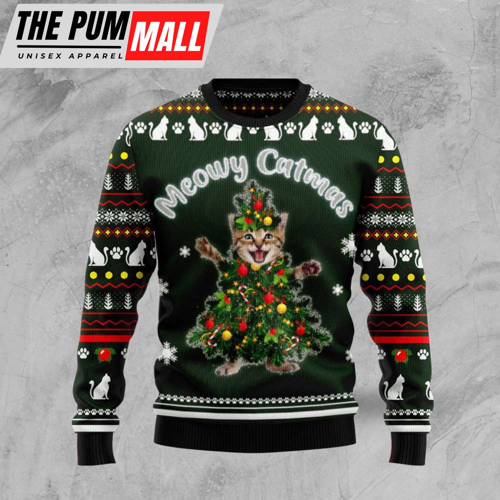 Meowy Catmas TY299 Ugly Christmas Sweater – Noel Malalan Signature
