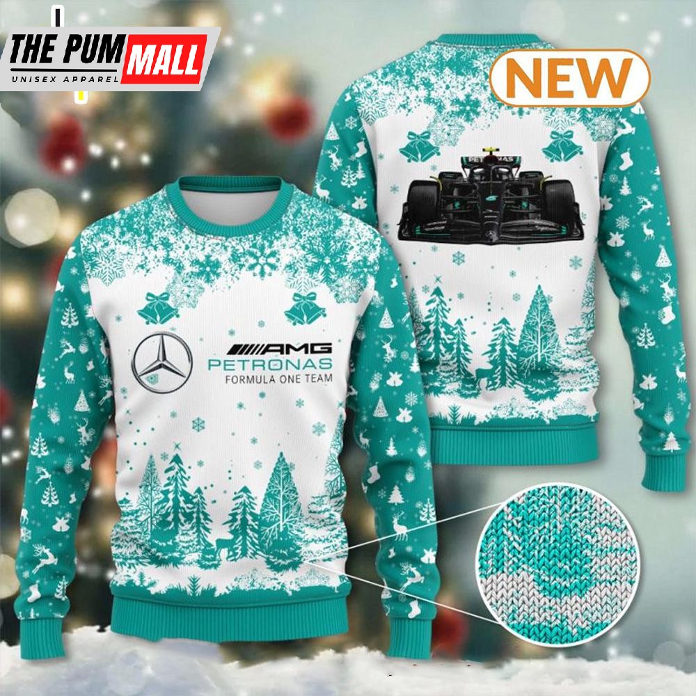 Mercedes-AMG Petronas F1 Ugly Christmas Sweater Shirt, Sweatshirt