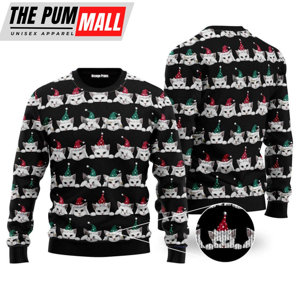 Merry Catmas Ugly Christmas Sweater For Men & Women, Gift For Christmas 2023