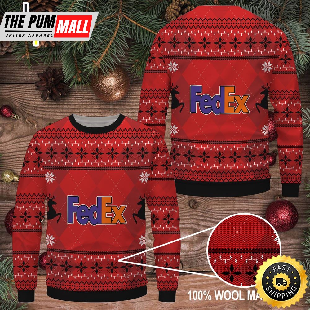 Merry Christmas 2025 Fedex Ugly Sweater