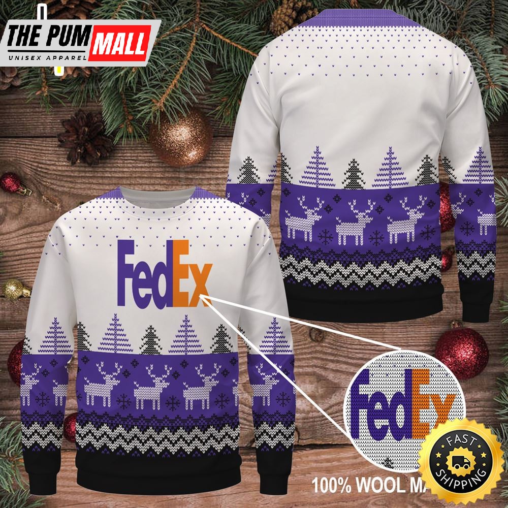 Merry Christmas 2025 Fedex Wool Sweater Christmas