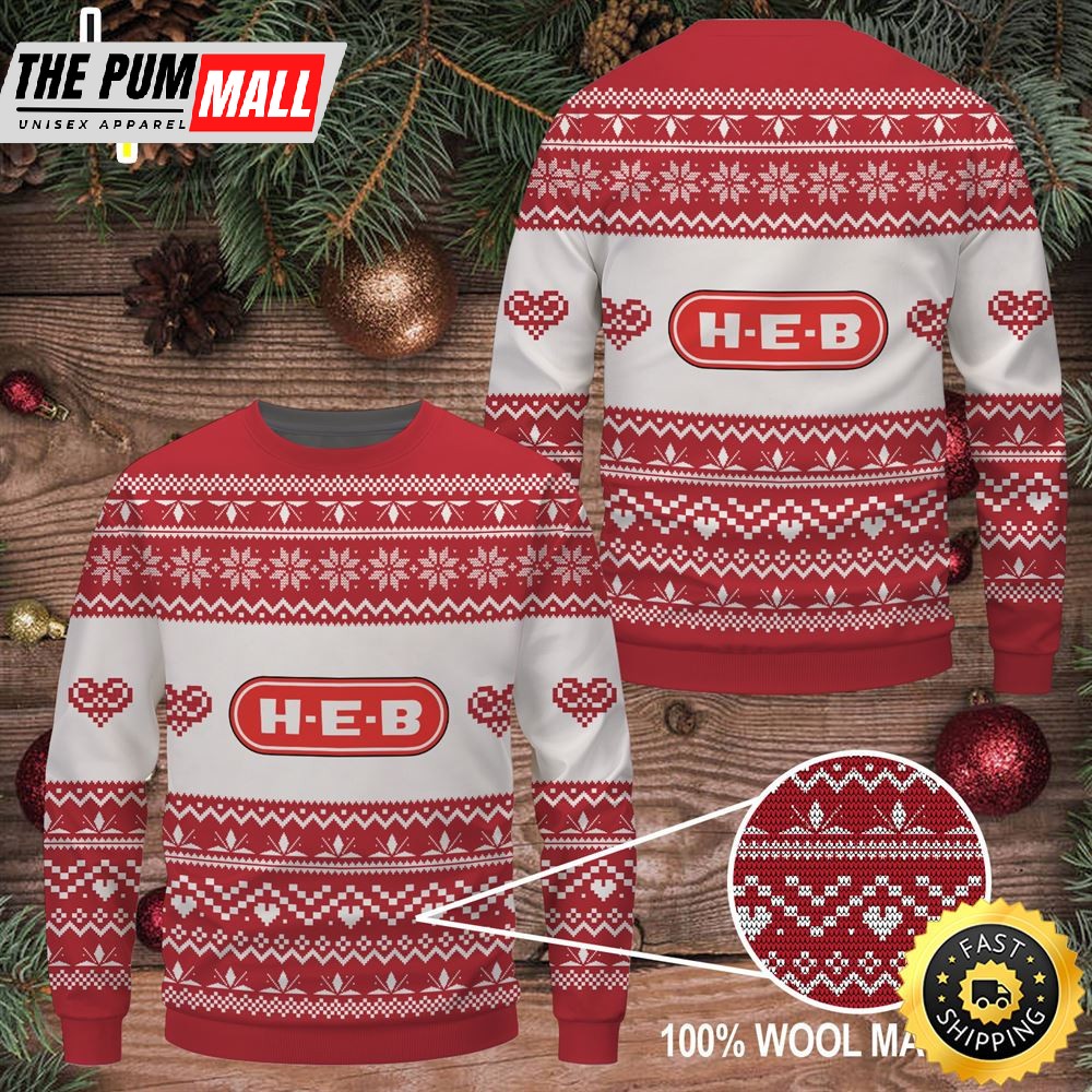 Merry Christmas 2025 H-E-B Ugly Sweater