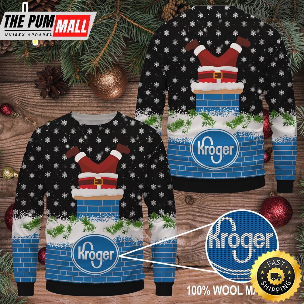 Merry Christmas 2025 Kroger Wool Sweater Christmas