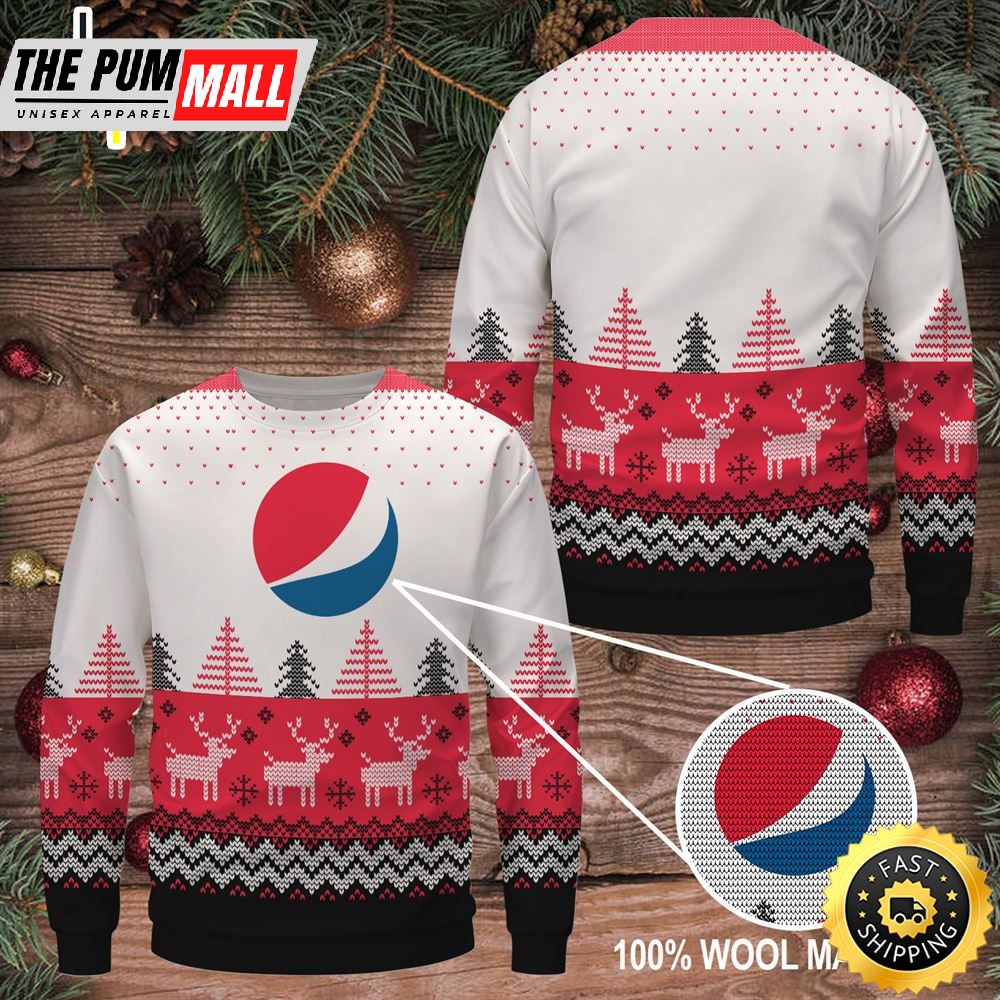 Merry Christmas 2025 Pepsi Wool Sweater Christmas