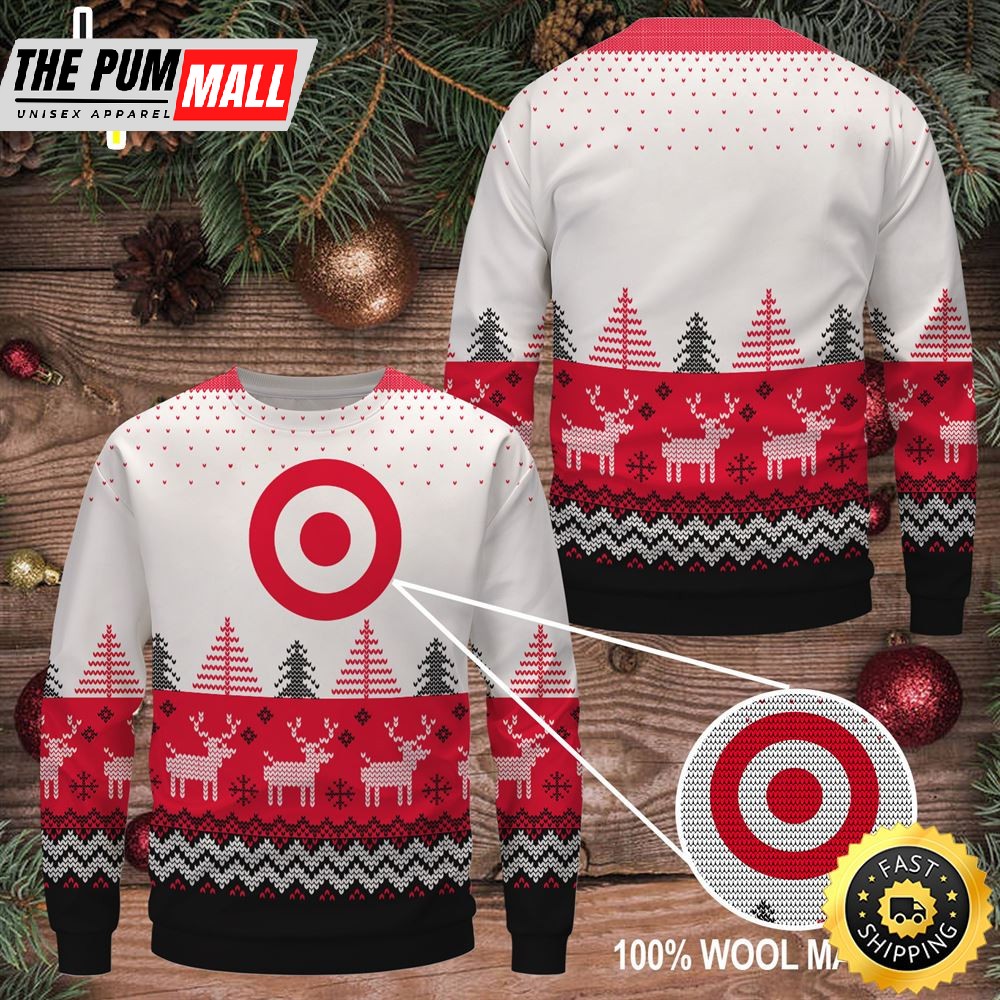Merry Christmas 2025 Taget Wool Sweater Christmas