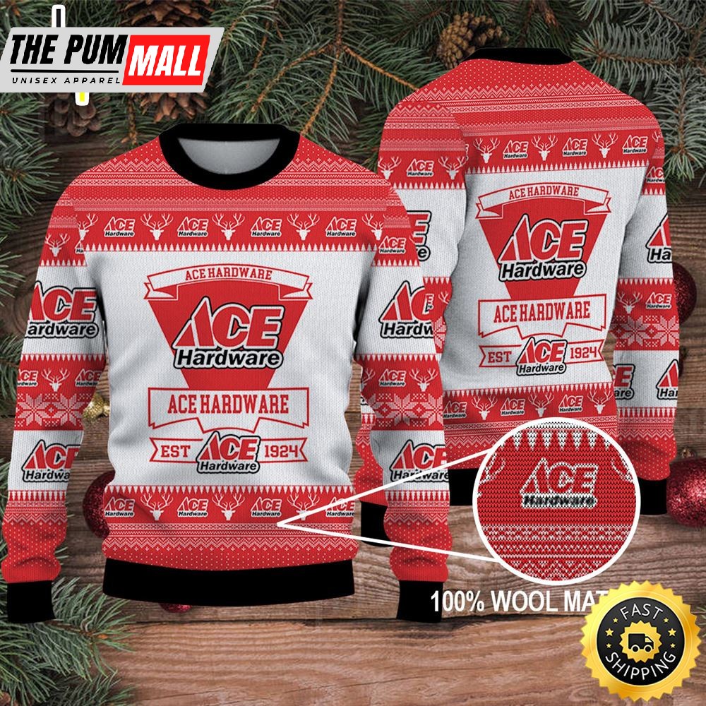 Merry Christmas 2025 Ugly Sweater Ace Hardware