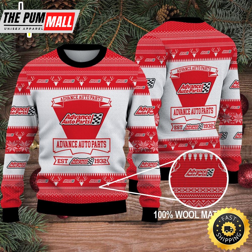 Merry Christmas 2025 Ugly Sweater Advance Auto Parts
