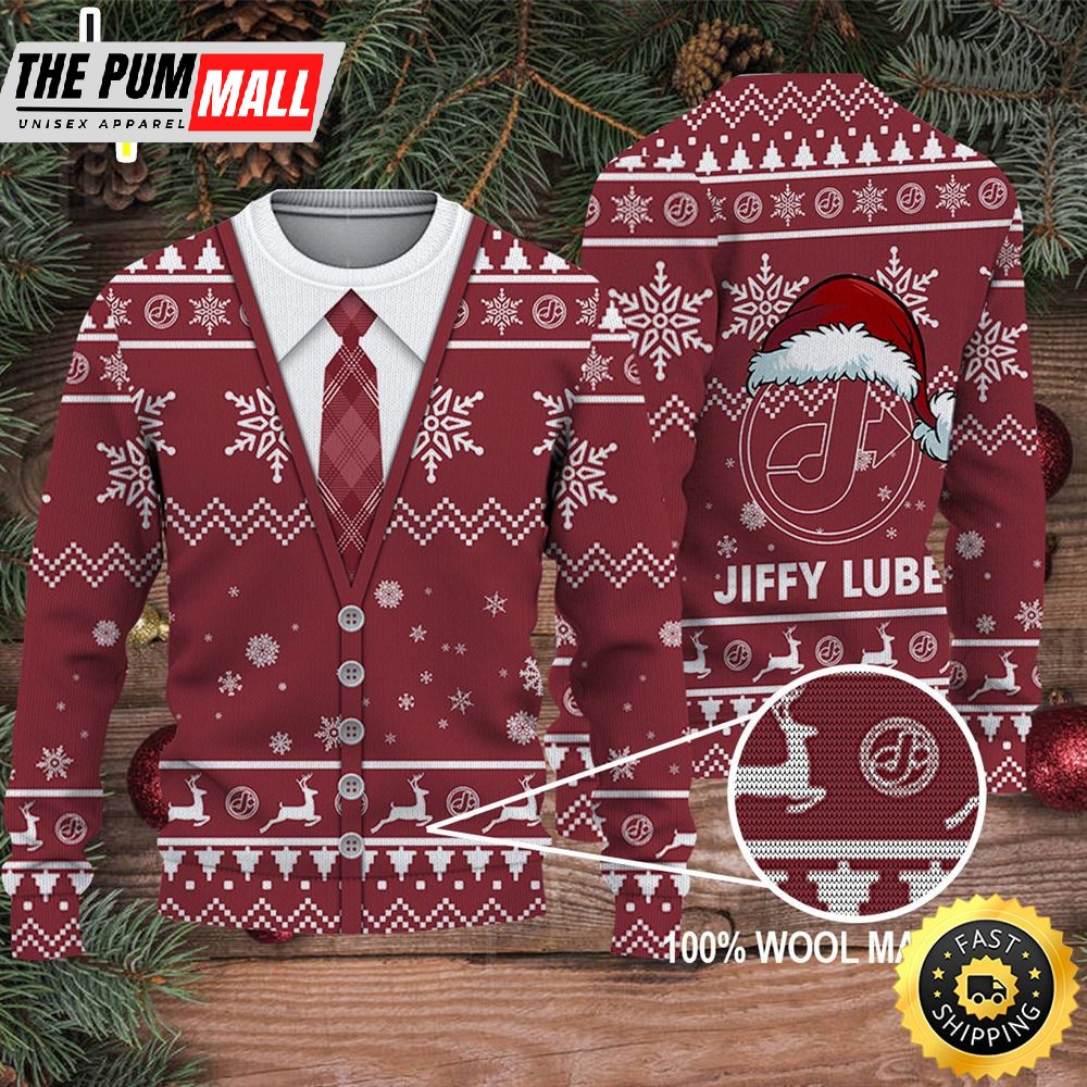 Merry Christmas 2025 Ugly Sweater Jiffy Lube