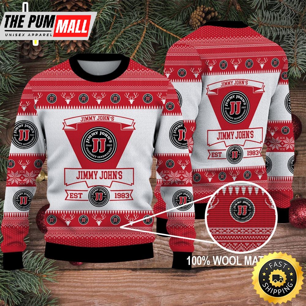 Merry Christmas 2025 Ugly Sweater Jimmy John’s