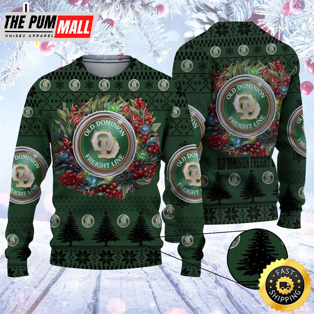 Merry Christmas 2025 Ugly Sweater Old Dominion Freight Line