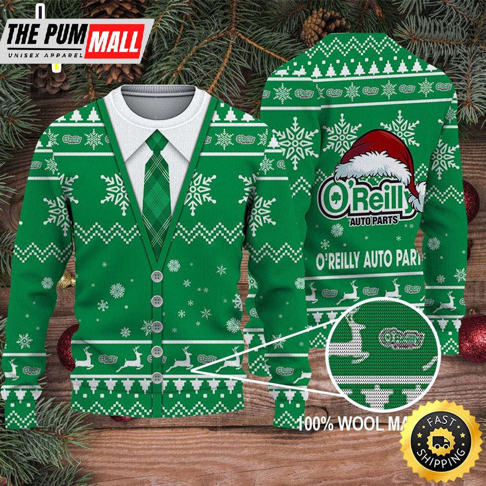Merry Christmas 2025 Ugly Sweater O’reilly Auto Parts Xths2189