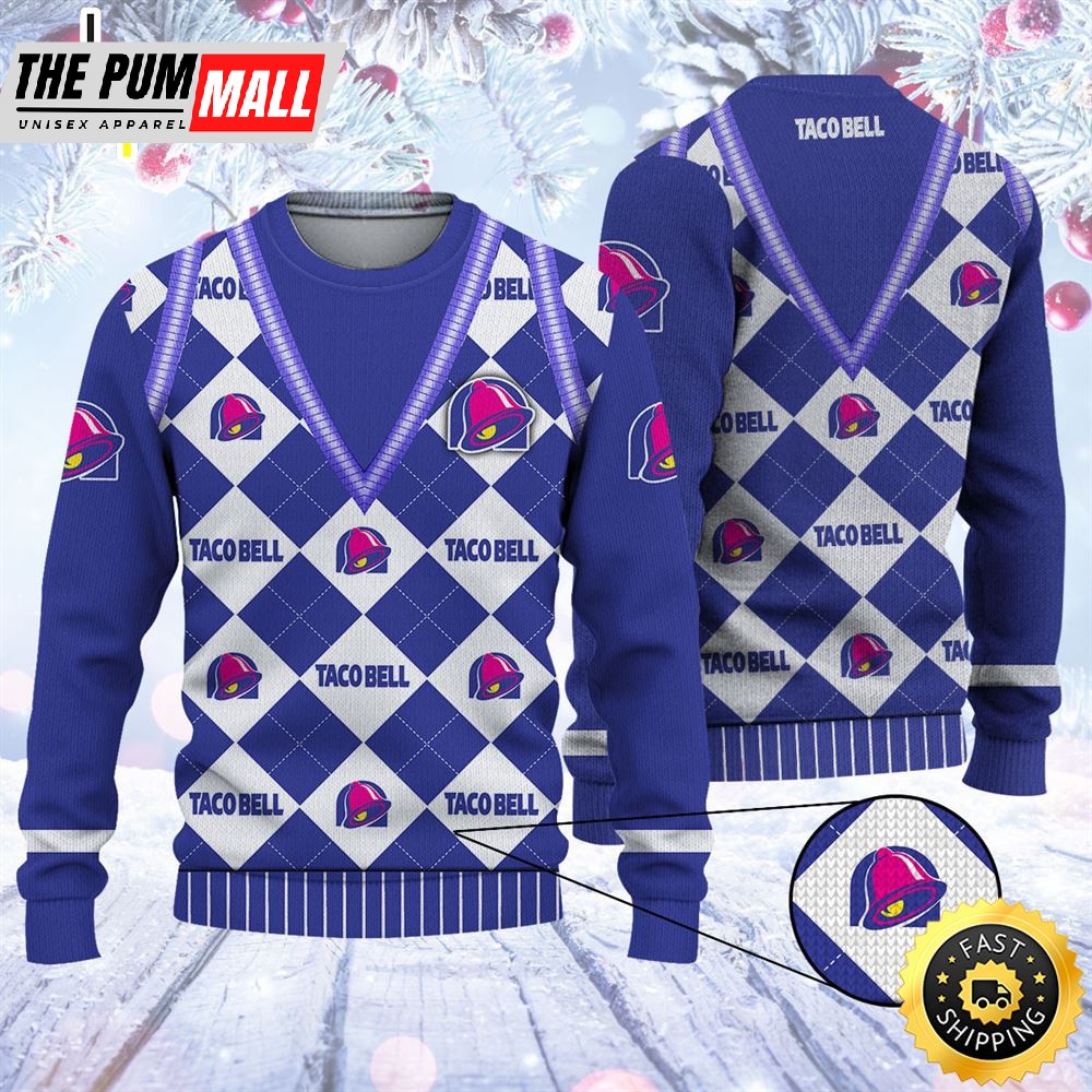 Merry Christmas 2025 Ugly Sweater Taco Bell