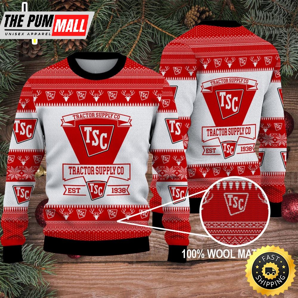 Merry Christmas 2025 Ugly Sweater Tractor Supply Co