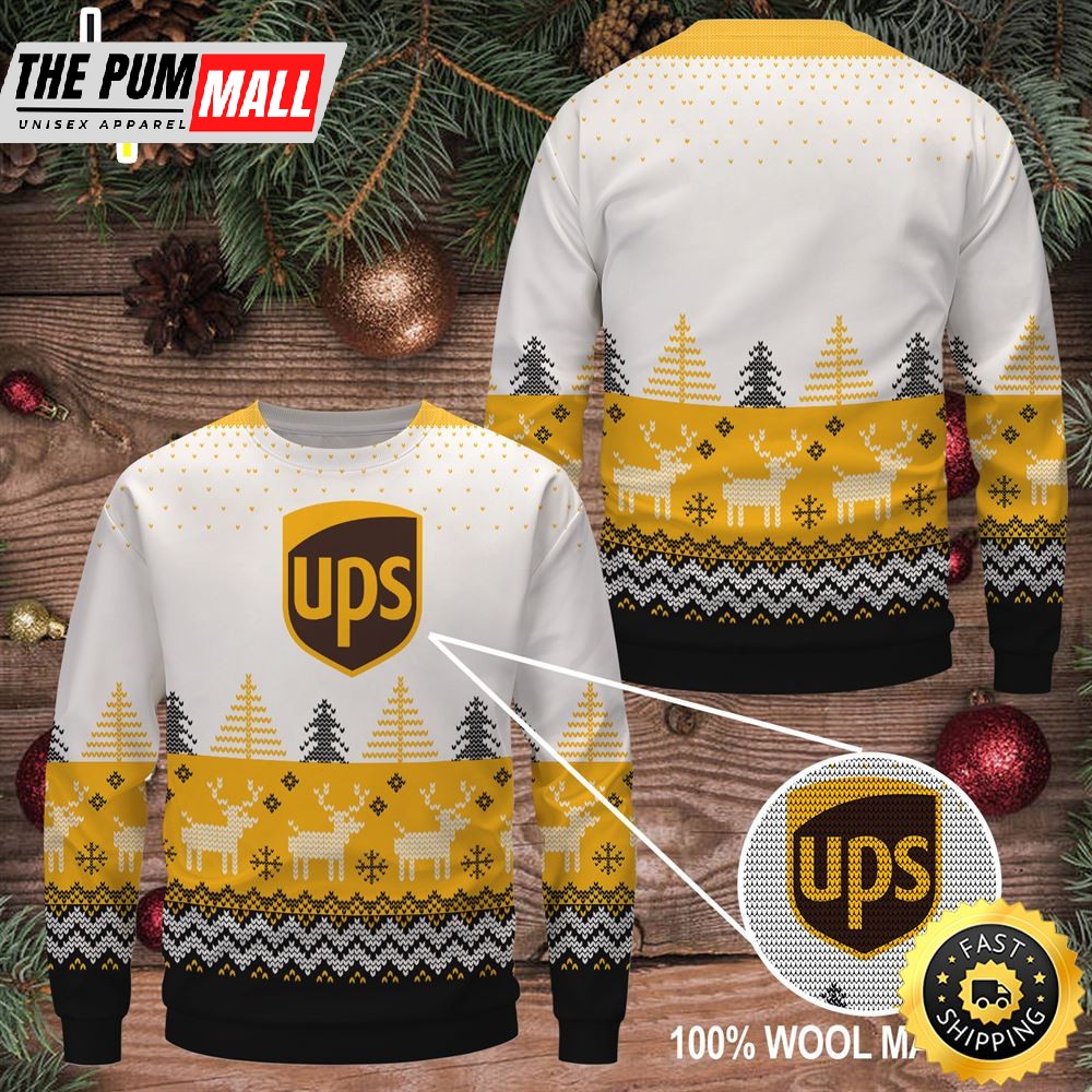 Merry Christmas 2025 Ups Wool Sweater Christmas