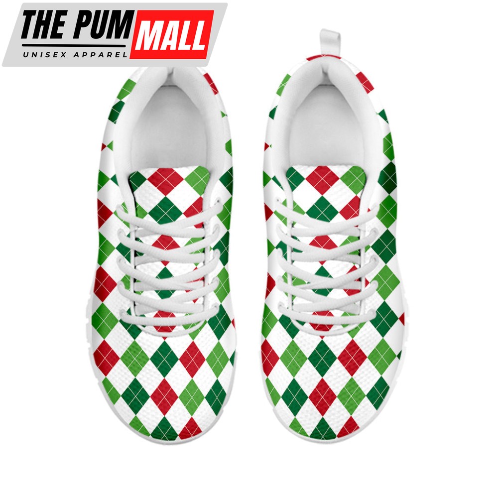 merry-christmas-argyle-pattern-print-white-running-shoes-gift-for-men-and-women-2r2kstoc Merry Christmas Argyle Pattern Print White Running Shoes, Gift For Men And Women