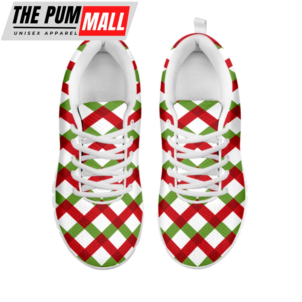merry-christmas-checkered-pattern-print-white-running-shoes-gift-for-men-and-wo-ja20zets Merry Christmas Checkered Pattern Print White Running Shoes, Gift For Men And Women