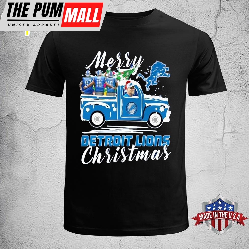 Merry Christmas Detroit Lions Unisex T-Shirt
