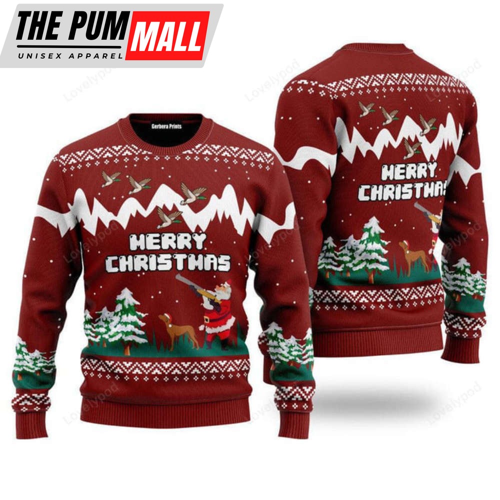 Merry Christmas Duck Hunting Ugly Christmas Sweater For Christmas Gifts