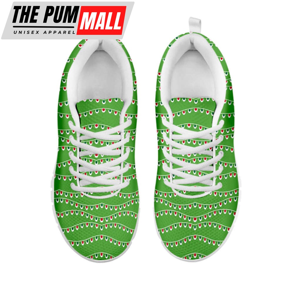 merry-christmas-lights-pattern-print-white-running-shoes-gift-for-men-and-women-pyhdbu22 Merry Christmas Lights Pattern Print White Running Shoes, Gift For Men And Women