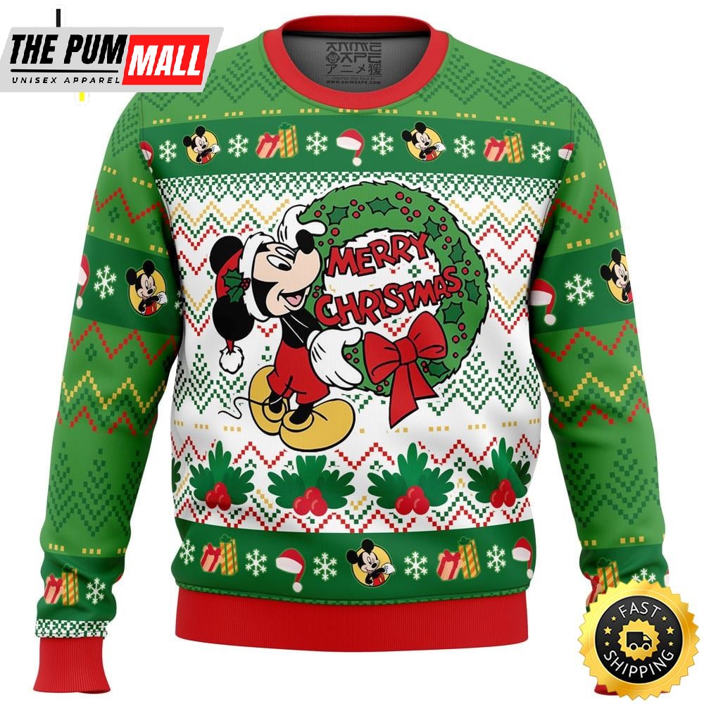 Merry Christmas Mickey Mouse Disney Ugly Christmas Sweater