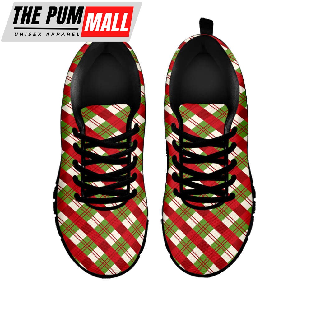 merry-christmas-plaid-pattern-print-black-running-shoes-gift-for-men-and-women-6swy4qkr Merry Christmas Plaid Pattern Print Black Running Shoes, Gift For Men And Women