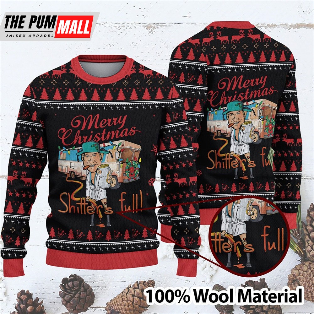 Merry Christmas Shitters Full Custom Ugly Sweater