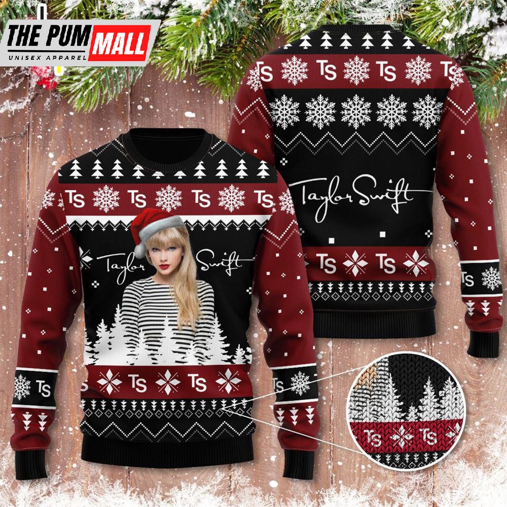 Merry Christmas Taylor Swift Album The Eras Tour 3D Ugly Sweater