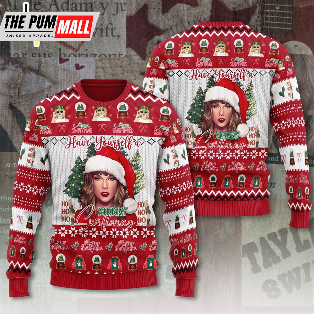 Merry Christmas Taylor Swift Christmas For Fans, The Eras Tour 3D Ugly Sweater