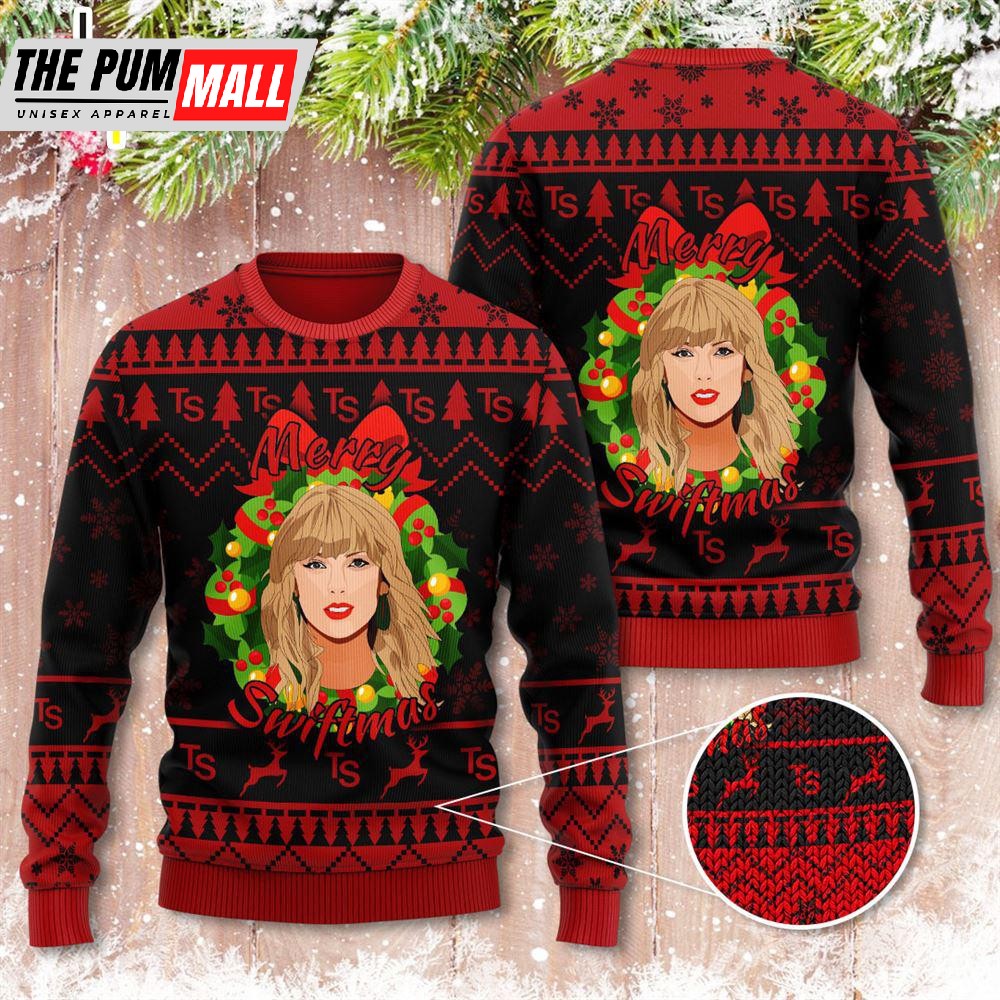 Merry Christmas Taylor Swift Merry Christmas The Eras Tour 3D Ugly Sweater