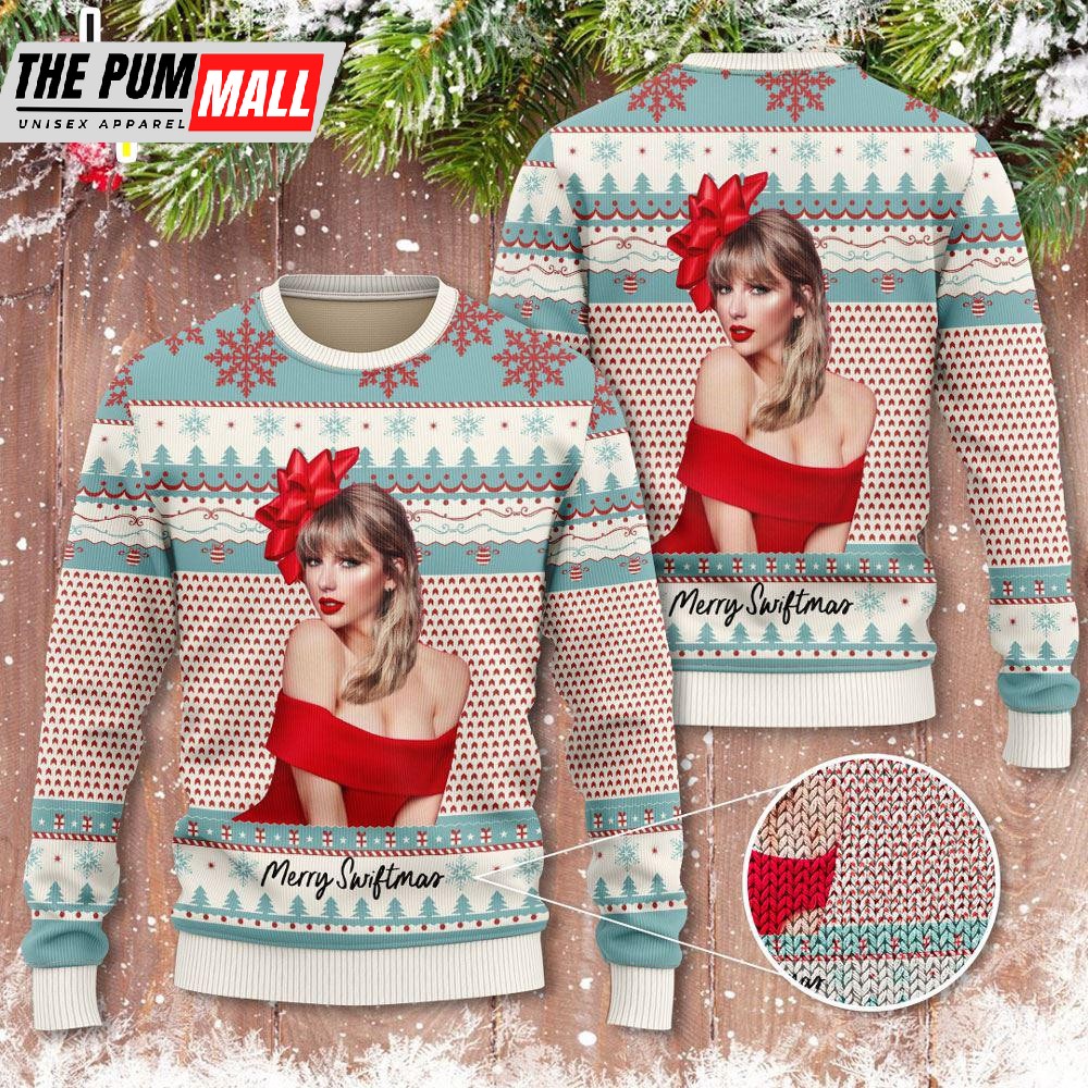 Merry Christmas Taylor Swift Merry Swiftmas 3D Ugly Sweater