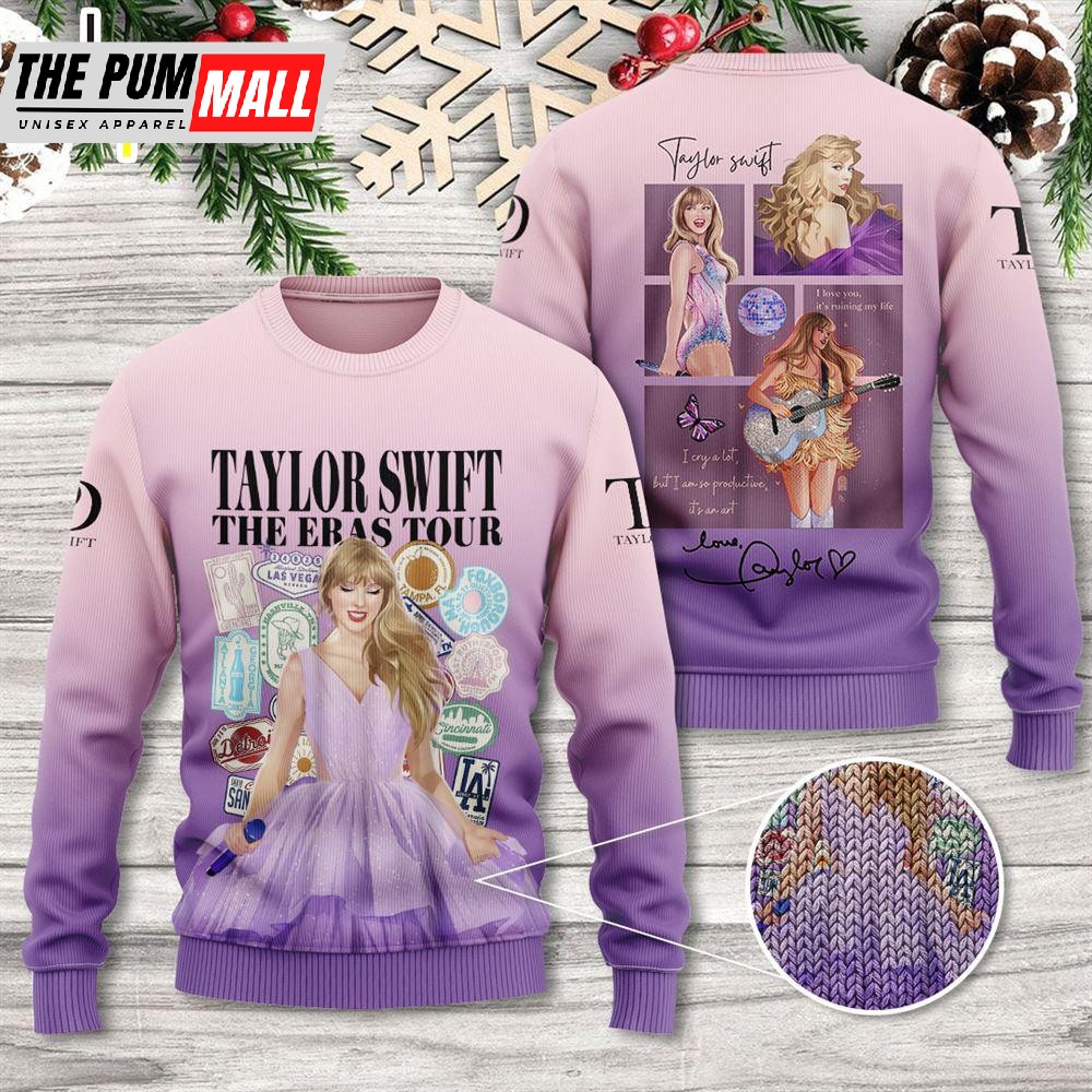 Merry Christmas Taylor Swift The Eras Tour 3D Ugly Sweater