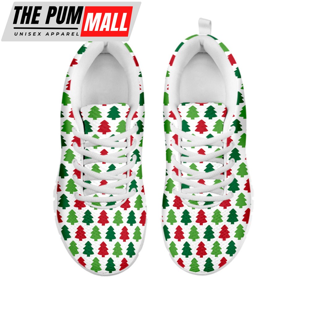 merry-christmas-tree-pattern-print-white-running-shoes-gift-for-men-and-women-5nq3c63w Merry Christmas Tree Pattern Print White Running Shoes, Gift For Men And Women