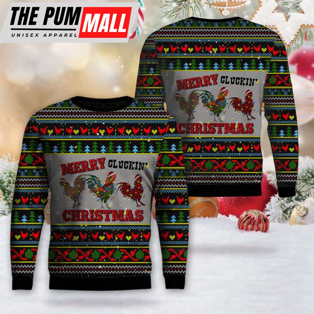 Merry Cluckin’ Christmas Sweater 3D DLMP0711BG06