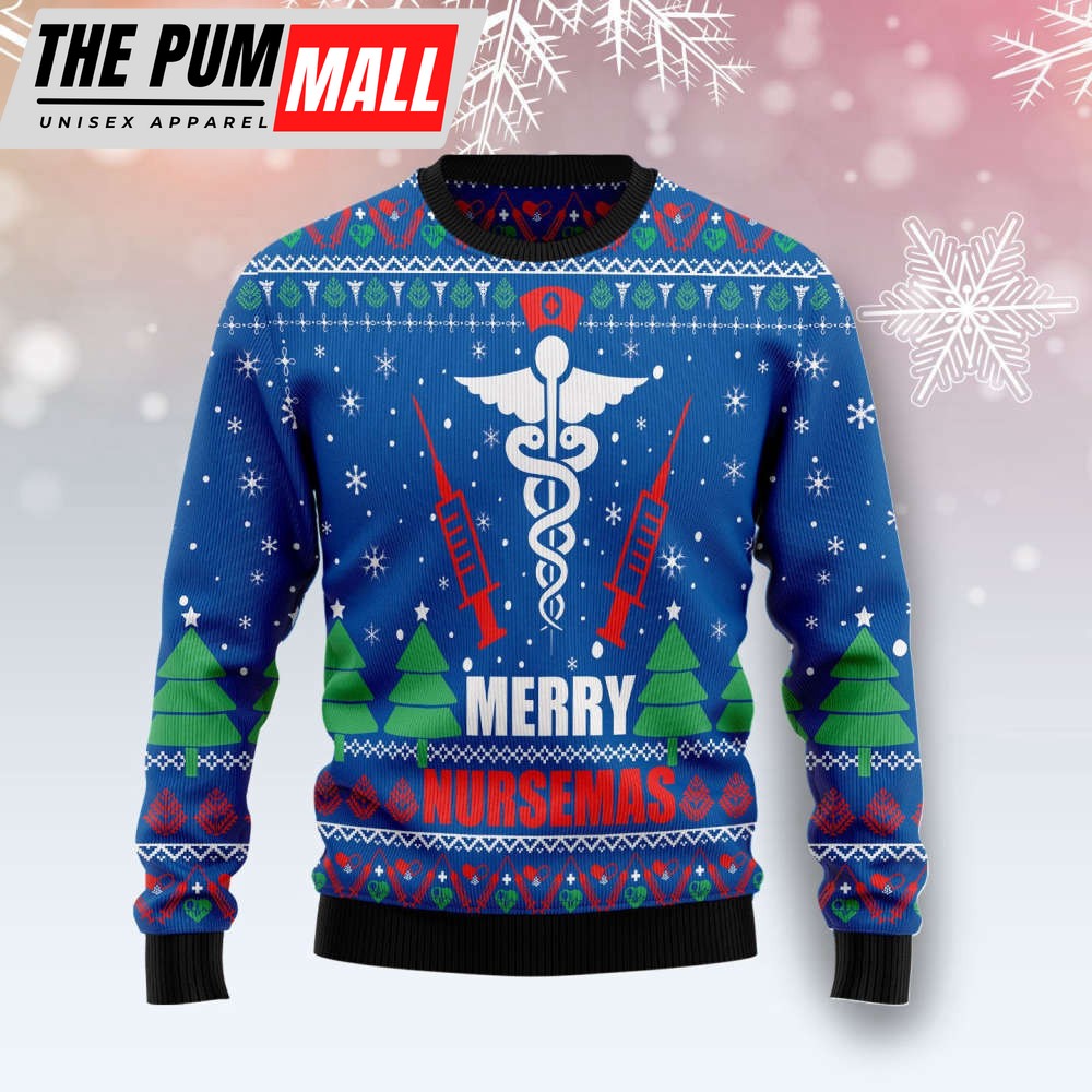 Merry Nursemas G51026 Ugly Christmas Sweater – Perfect Xmas Gift