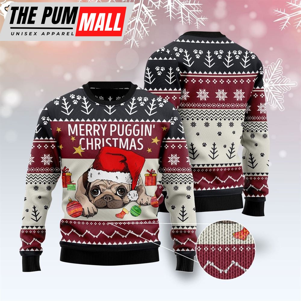 merry-puggin-christmas-ugly-christmas-sweater-gift-for-dog-lovers-lover-xmas-q3uppcm2 Merry Puggin Christmas Ugly Christmas Sweater – Gift For Dog Lovers – Lover Xmas Sweater Gift