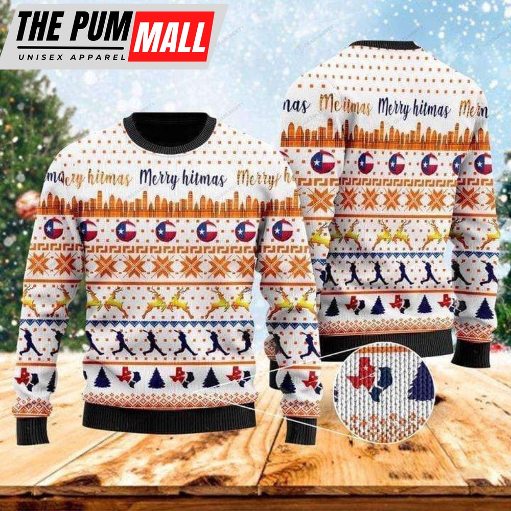 Merry Texas Baseball Ugly Christmas Sweater – Best Gift For Christmas Day