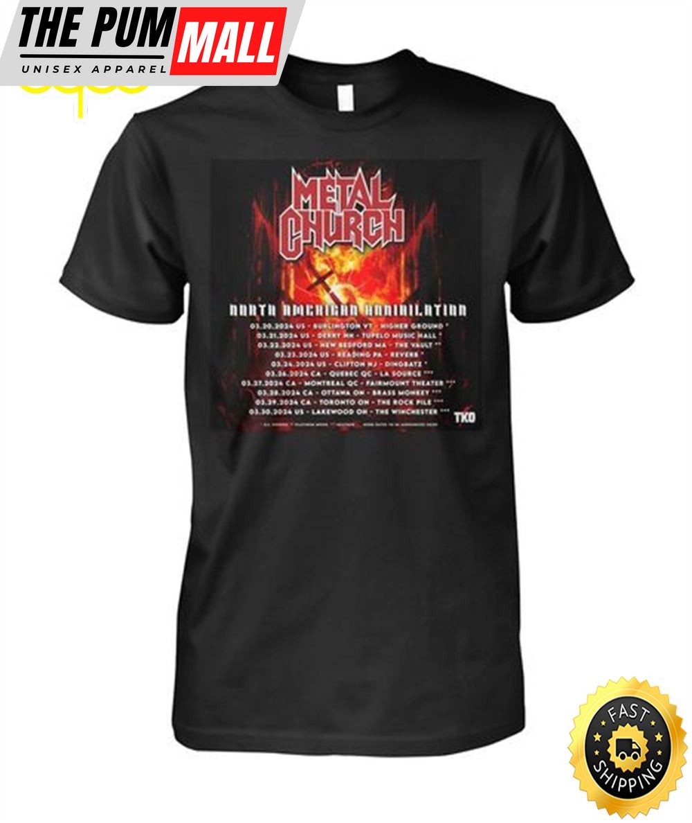 Metal Church North American Tour 2025 Shirt