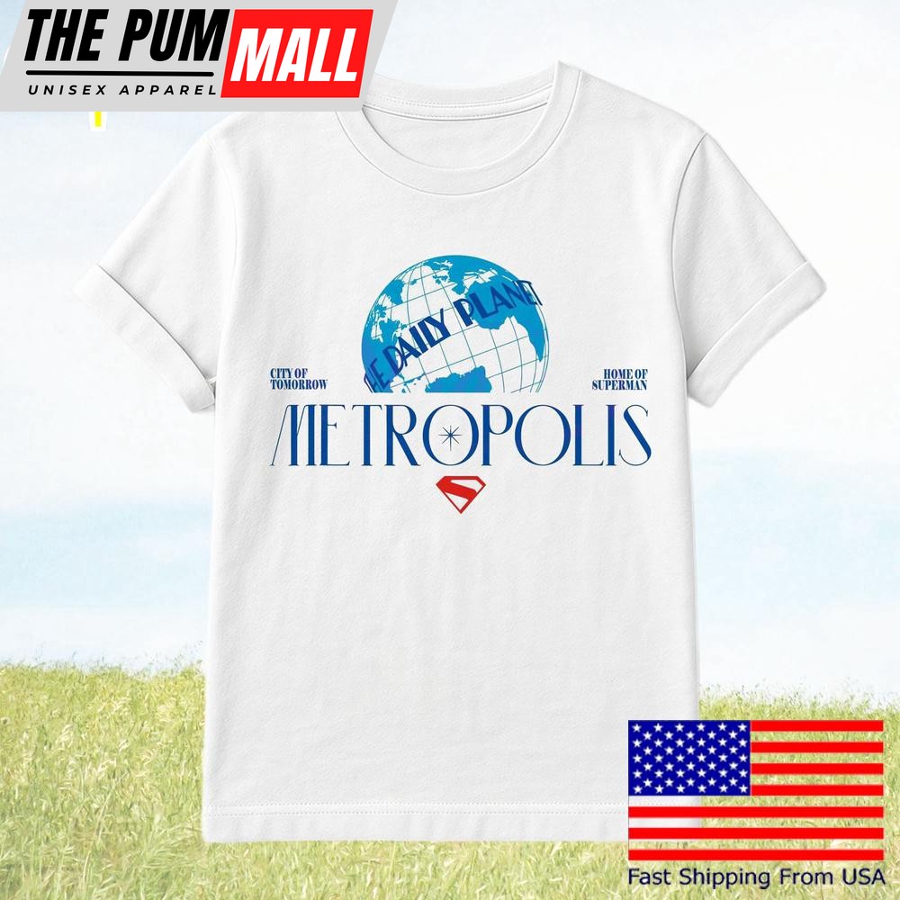 Metropolis Daily Planet Logo Superman City Of Tomorrow T-Shirt