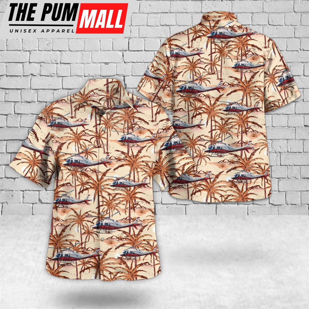 Mexican Hawaiian Shirt, Albuquerque, New Mexico, UNM Hospitals Lifeguard Agusta AW119MKII Hawaiian Shirt