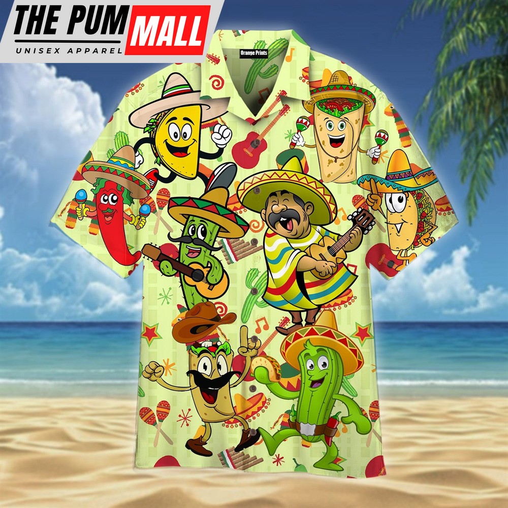Mexican Hawaiian Shirt, Amazing Mexican Food Hawaiian Shirt