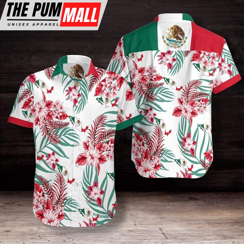 Mexican Hawaiian Shirt, Check out this awesome Mexican Eagle Tropical Unisex Hawaiian Aloha Shirts