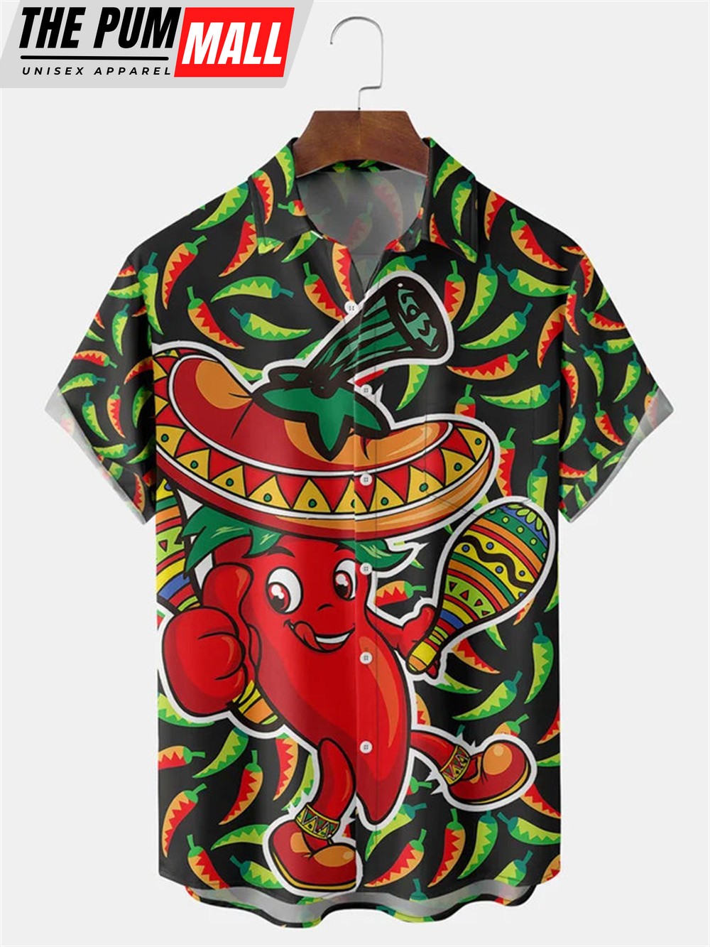 Mexican Hawaiian Shirt, Cinco De Mayo Chili Hawaiian Shirts