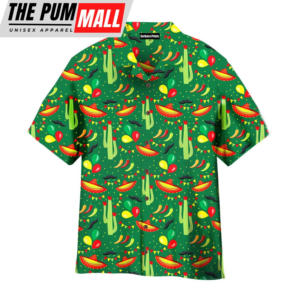 Mexican Hawaiian Shirt, Cinco De Mayo Festive Mexican Party Pattern Hawaiian Shirt