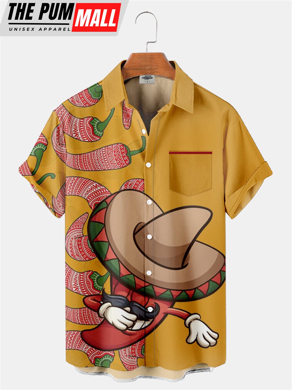 Mexican Hawaiian Shirt, Cinco De Mayo Fun Chili Hawaiian Shirt