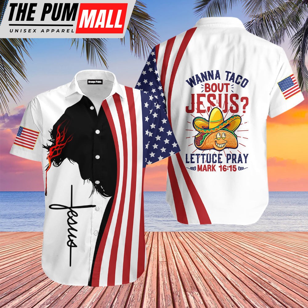 Mexican Hawaiian Shirt, Cinco De Mayo Jesus Wanna Taco Aloha Hawaiian Shirt