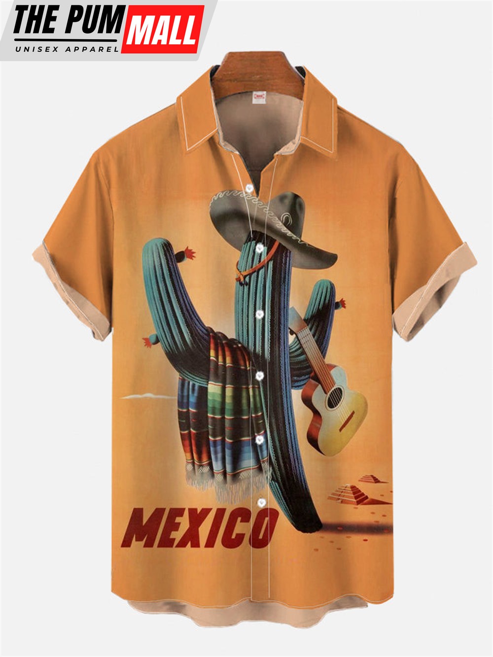 Mexican Hawaiian Shirt, Cinco De Mayo Mexican Desert Cactus Hawaiian Shirt