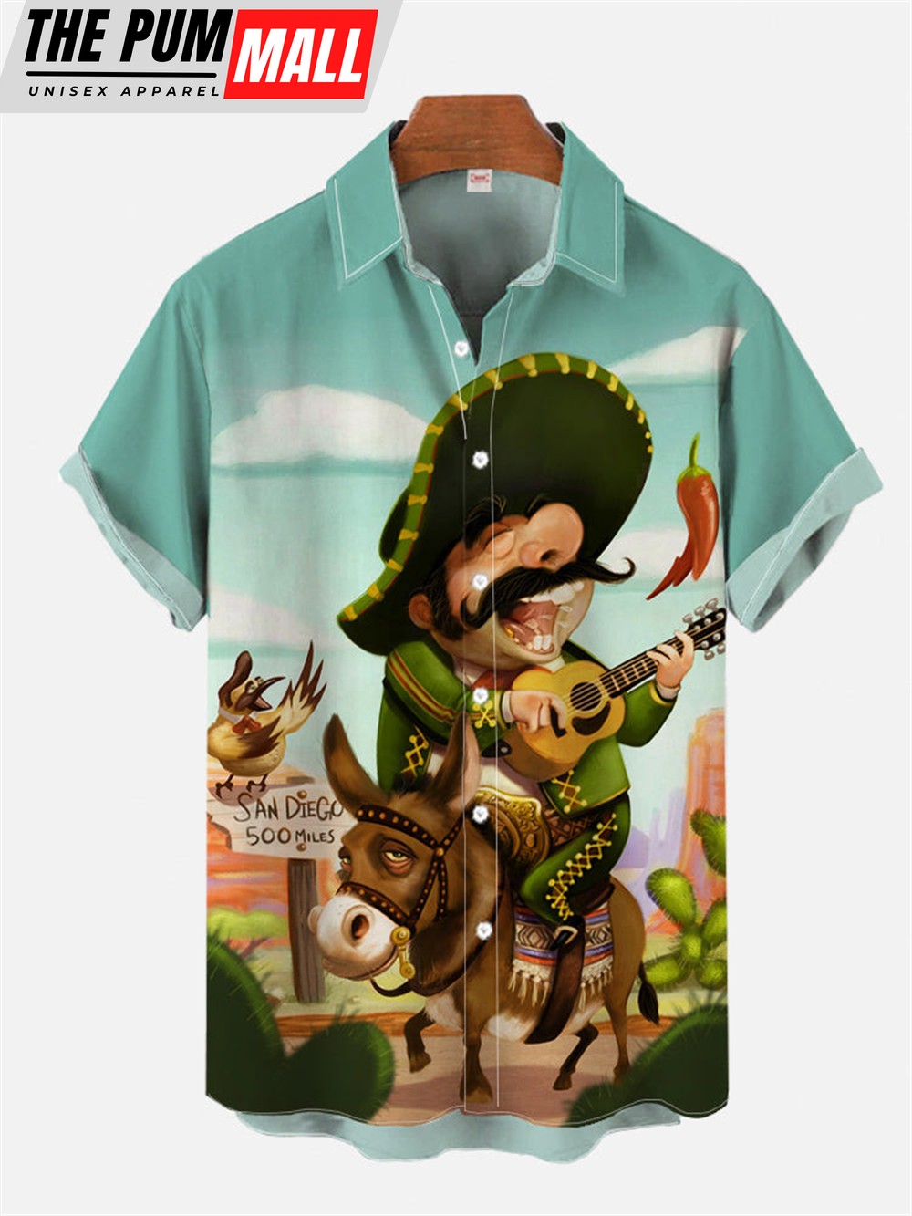 Mexican Hawaiian Shirt, Cinco De Mayo Mexico Celebrates Guitar Singer And Donkey Hawaiian Shirt