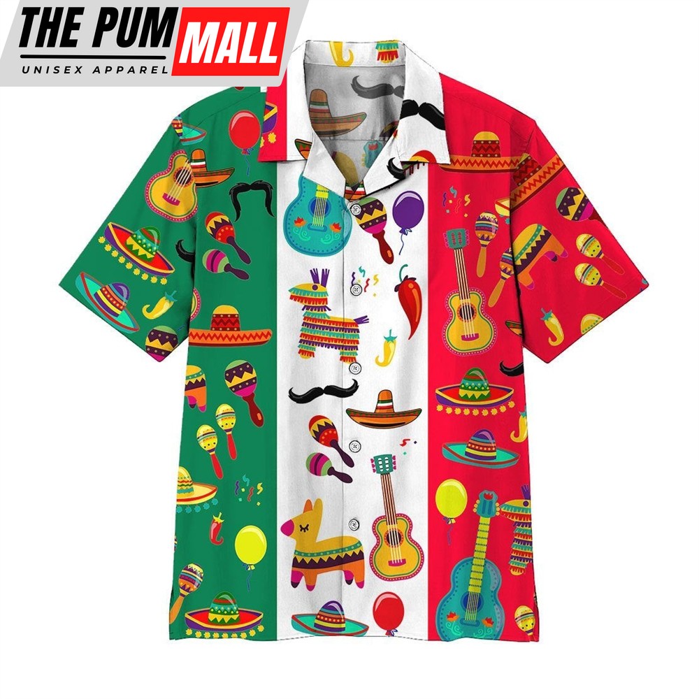 Mexican Hawaiian Shirt, Cinco De Mayo Mexico Hawaiian Shirts