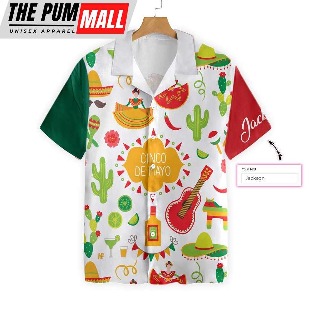 Mexican Hawaiian Shirt, Custom Tropical Aloha Mexico Hawaiian Shirt