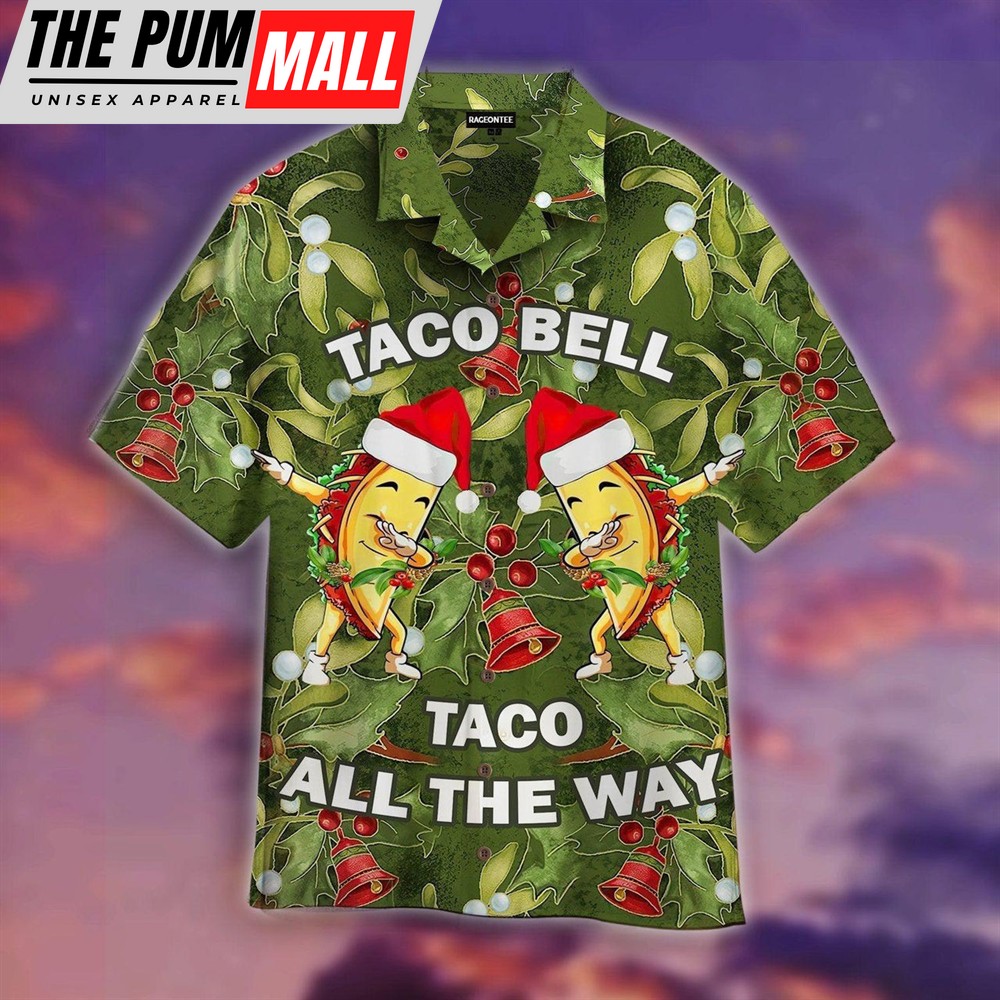 Mexican Hawaiian Shirt, Dabbing Taco Bell Christmas Hawaiian Shirt